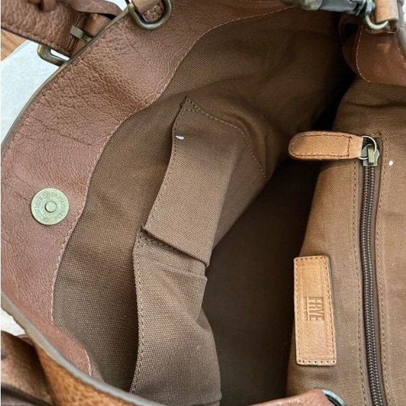 Frye Caelan  cognac satchel - Picture 12 of 13
